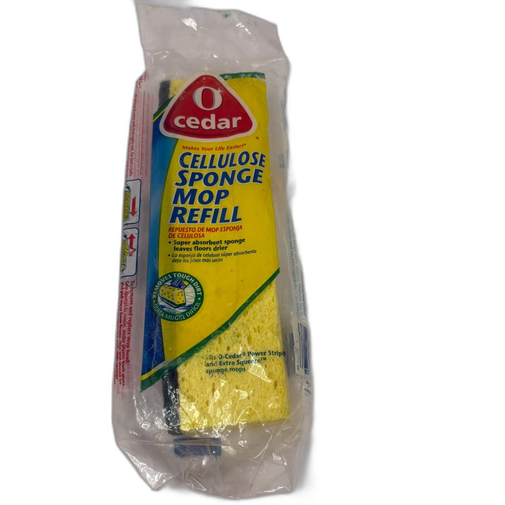 O-Cedar Cellulose Sponge Mop Head Refill NWT Sealed
